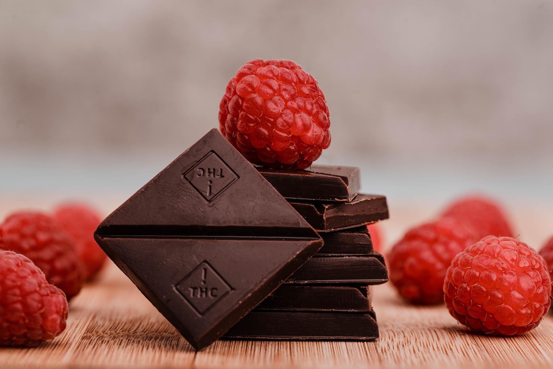 Raspberry Dark Chocolate Edibles