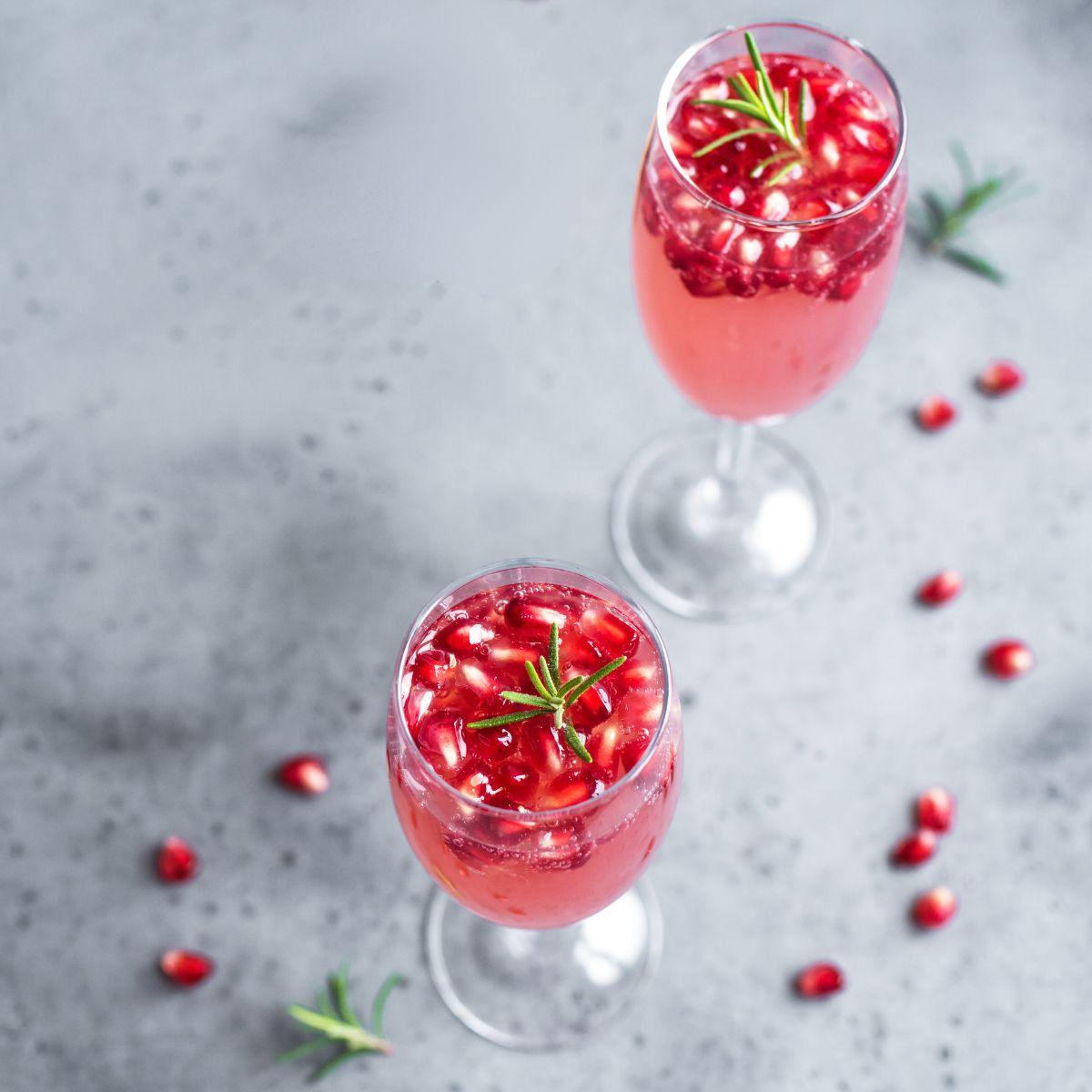 Spiced Pomegranate Cannabis Mocktail